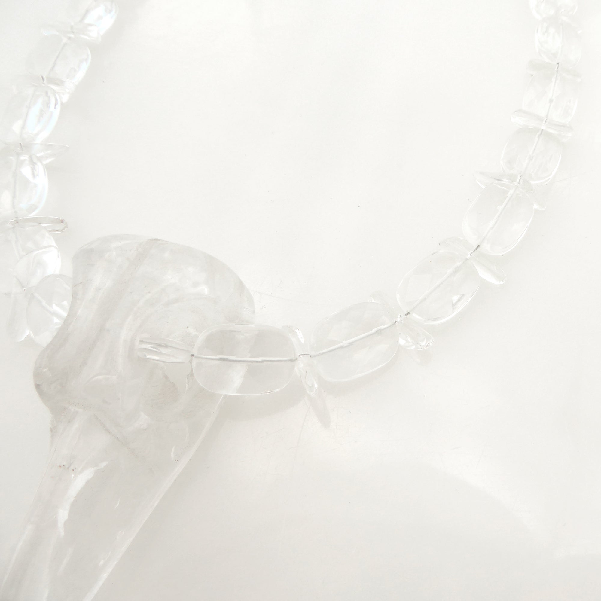 Quartz bird skull necklace by Jenny Dayco 5