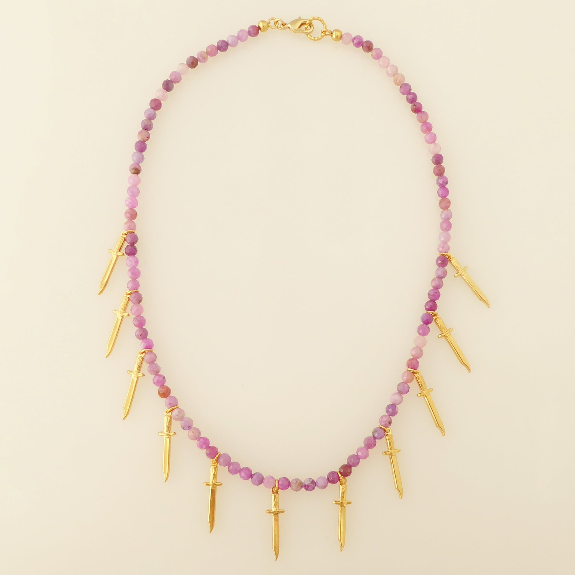 Ruby dagger necklace by Jenny Dayco 5
