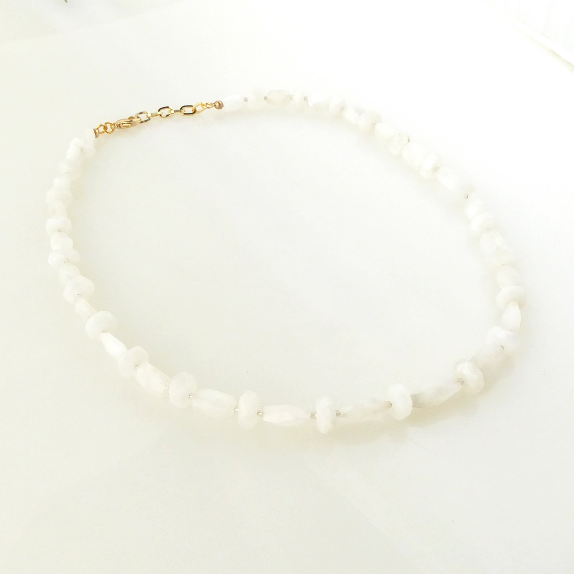 White moonstone necklace by Jenny Dayco 2