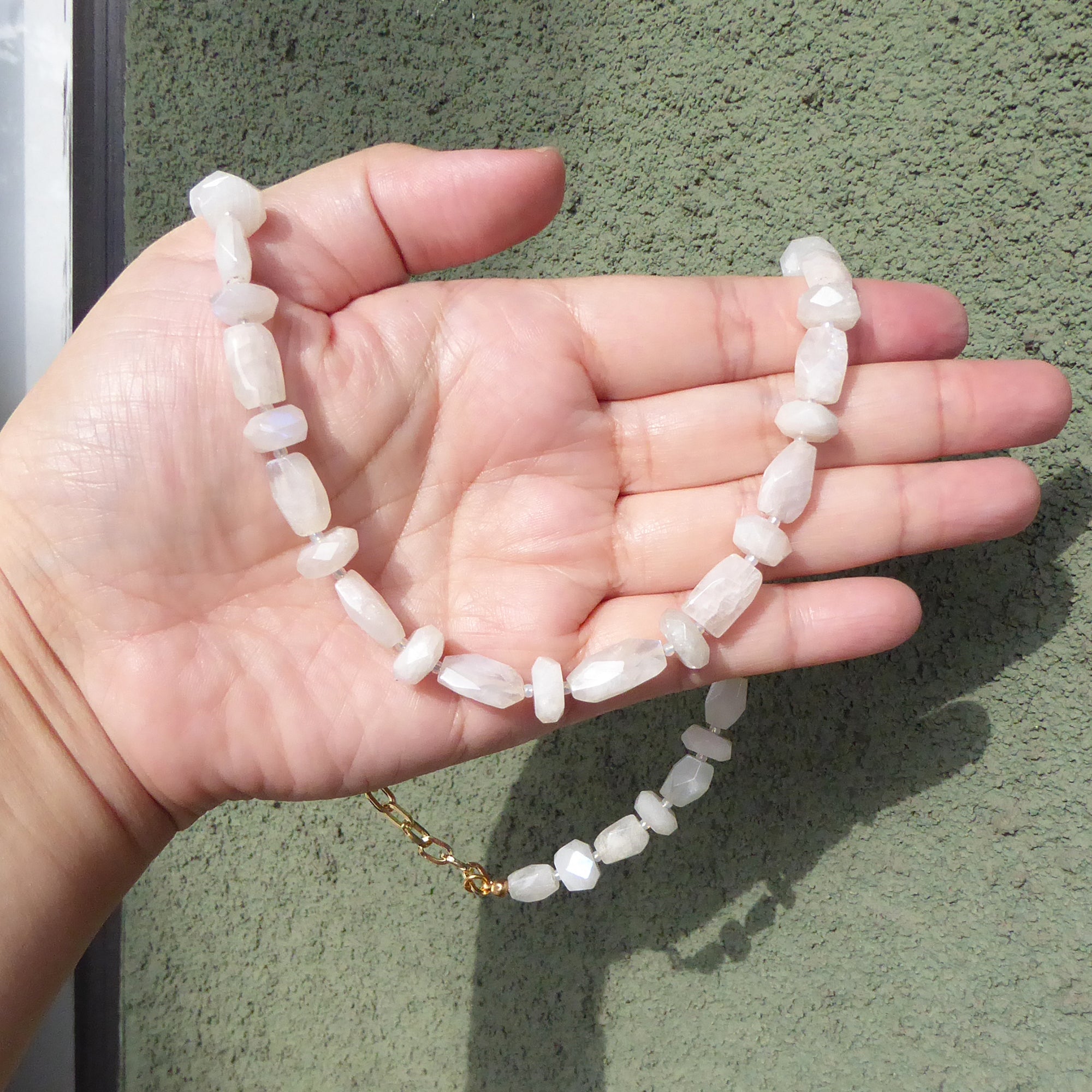 White moonstone necklace by Jenny Dayco 7