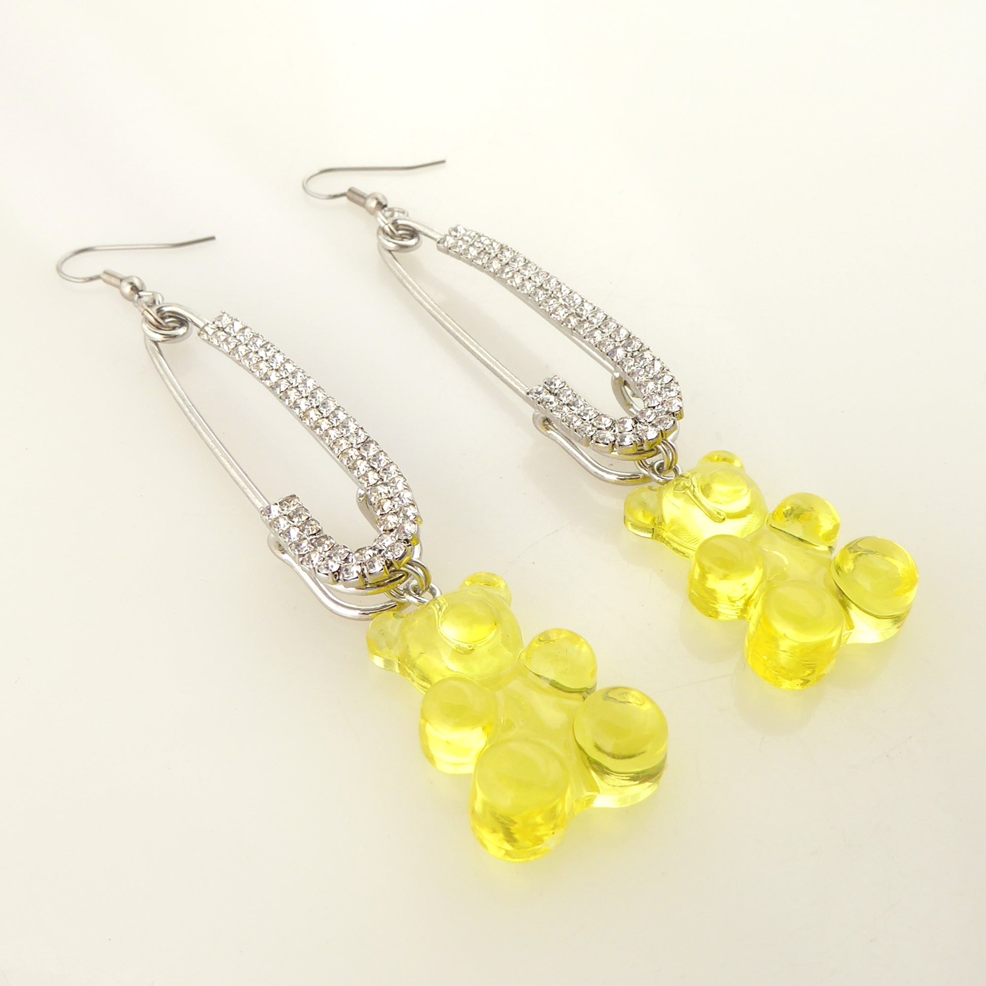 Yellow gummy bear earrings by Jenny Dayco 2