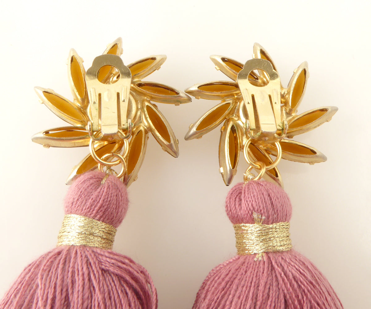 Autumn tassel earrings