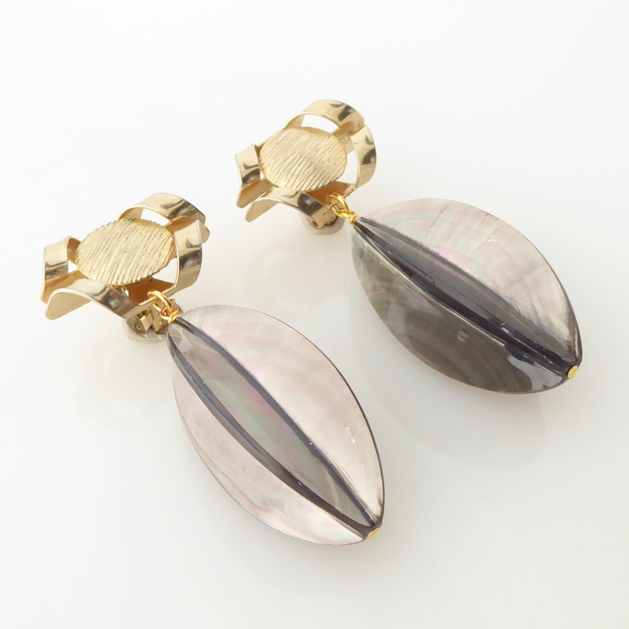  Black lip oyster shell earrings by Jenny Dayco 2