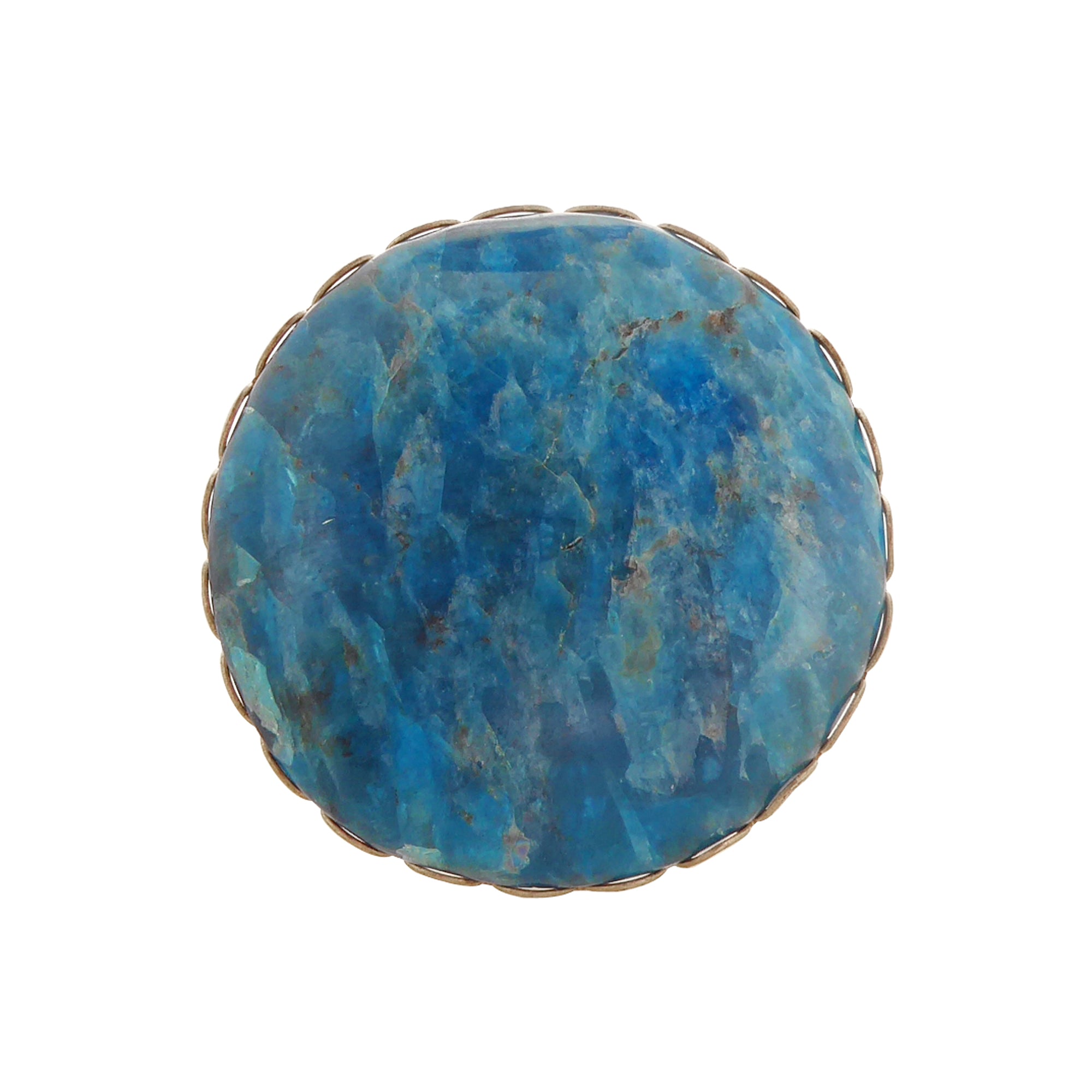Blue apatite stone ring by Jenny Dayco 1