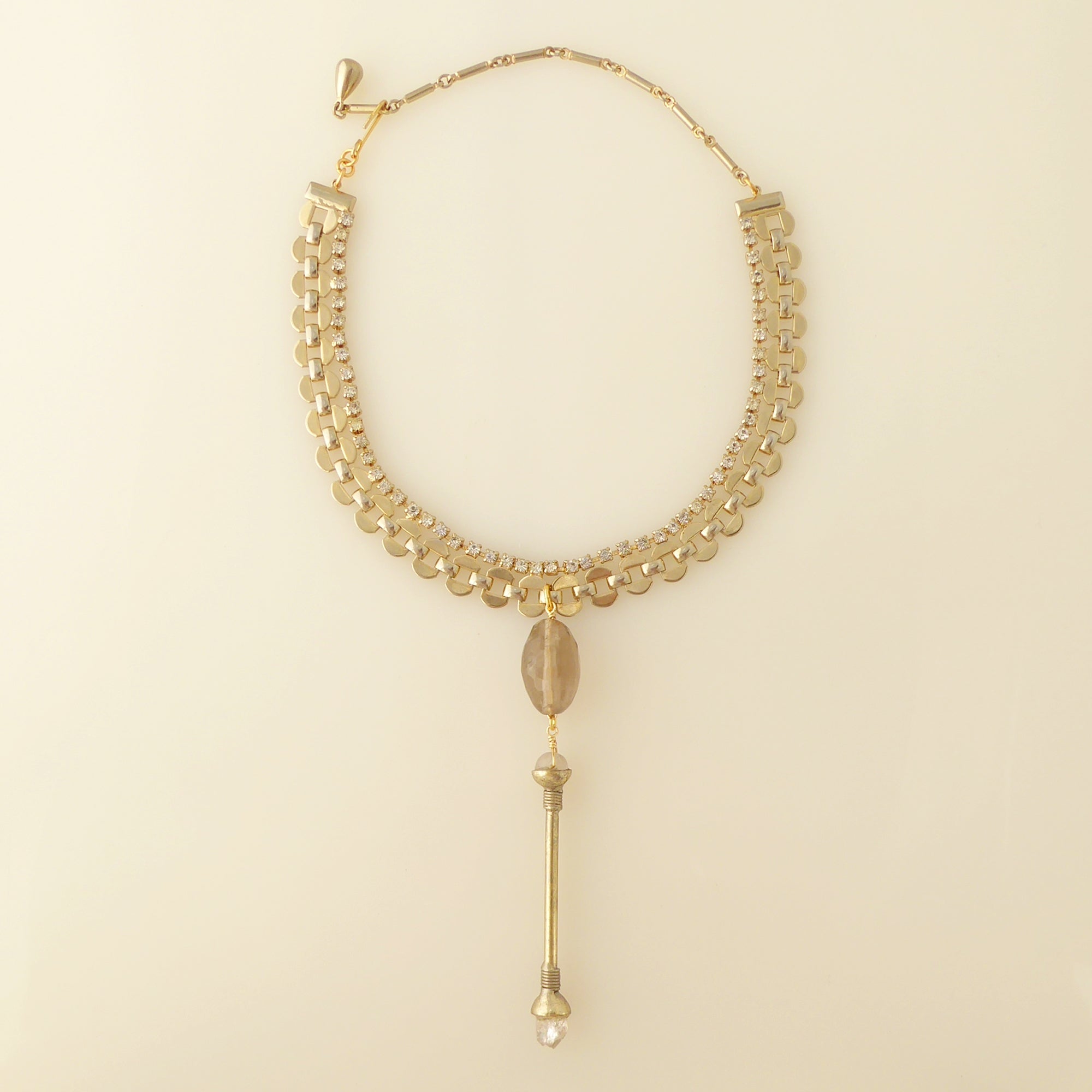 Crystal wand choker necklace by Jenny Dayco 5