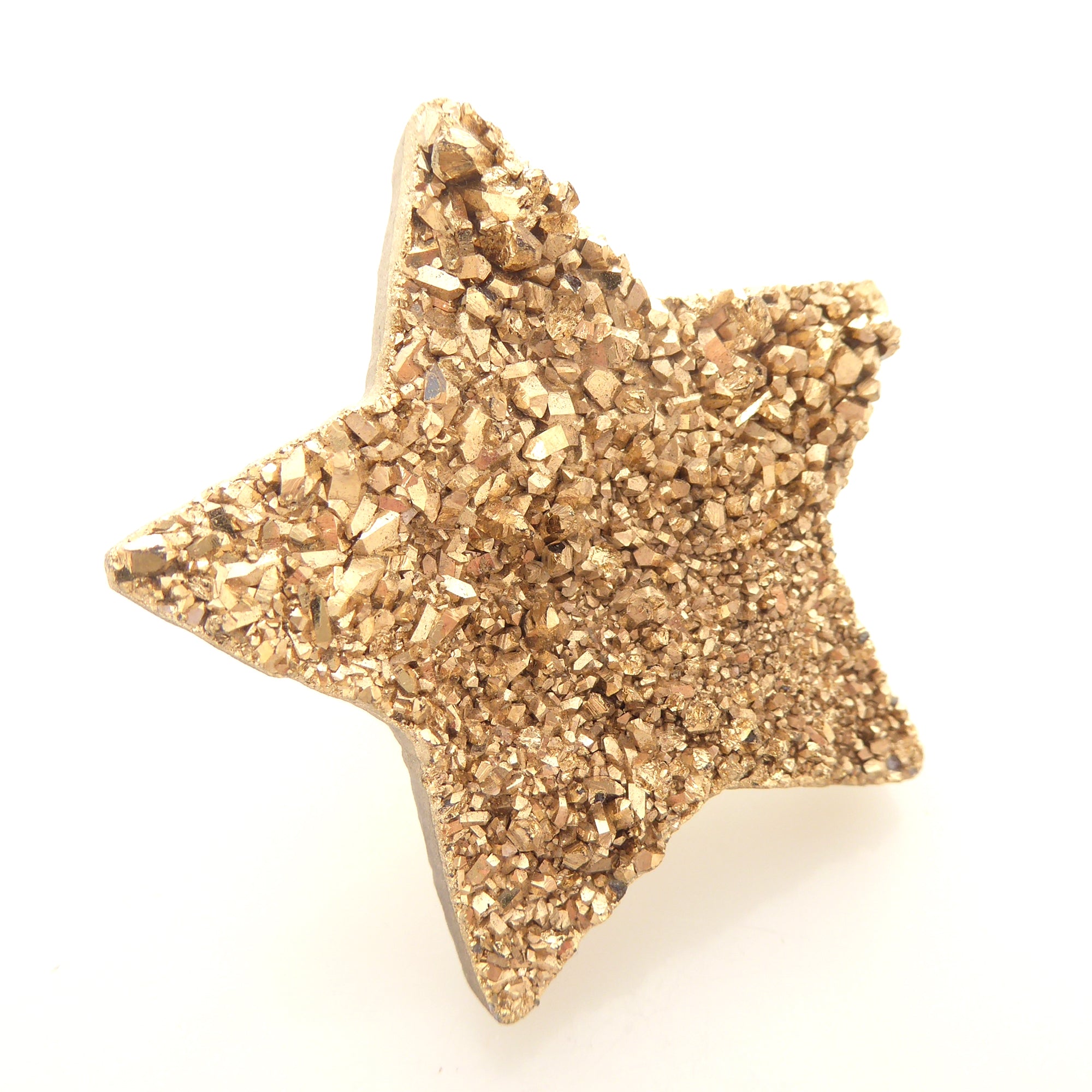 Gold druzy star ring by Jenny Dayco 2