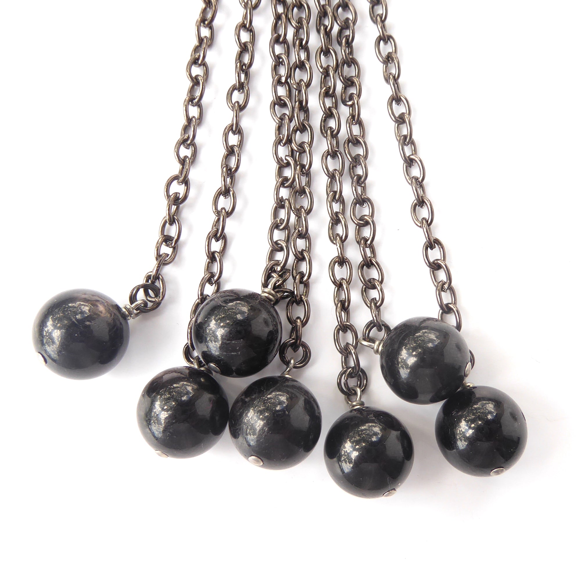 Hypersthene tassel necklace by Jenny Dayco 8