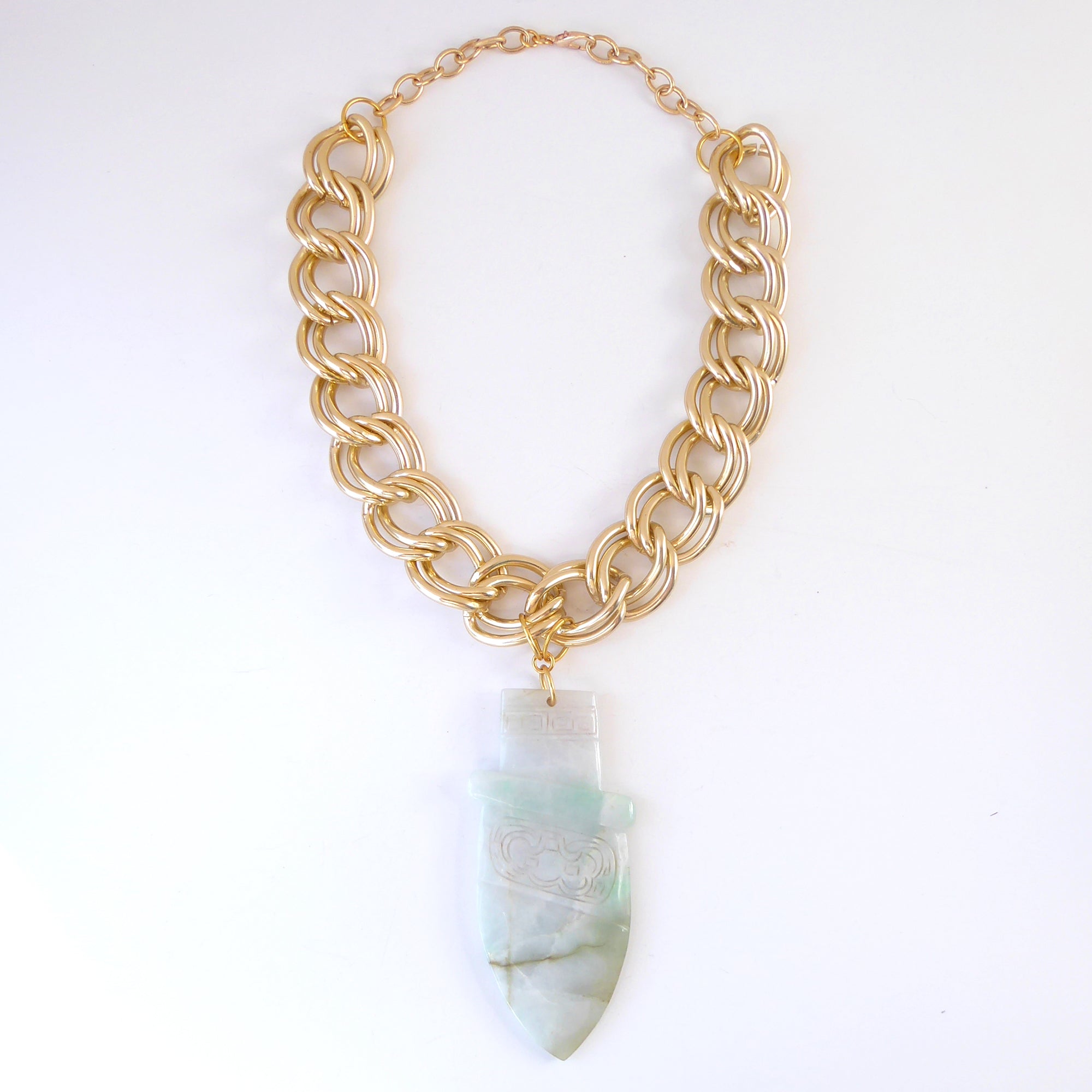 Jade dagger necklace by Jenny Dayco 5