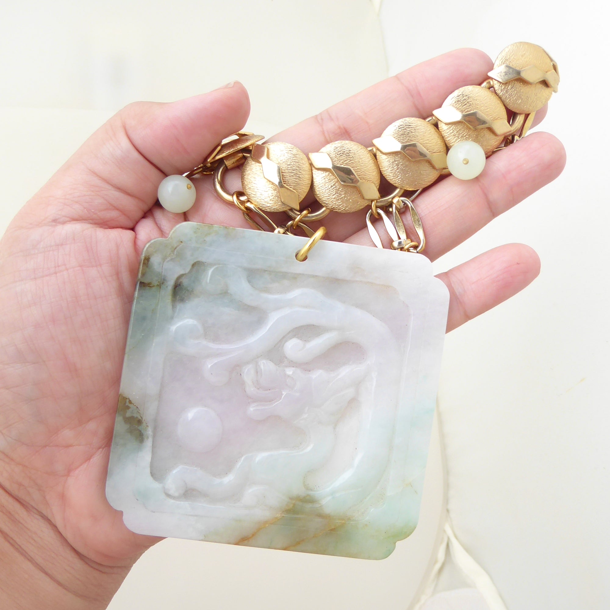Jade dragon necklace by Jenny Dayco 7