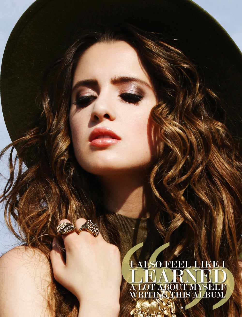 Laura Marano in Tremblay magazine wearing Jenny Dayco rings and necklace 2