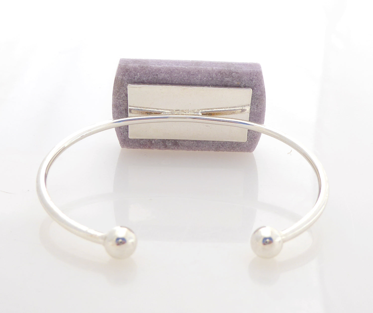 Lepidolite cuff bracelet by Jenny Dayco 4