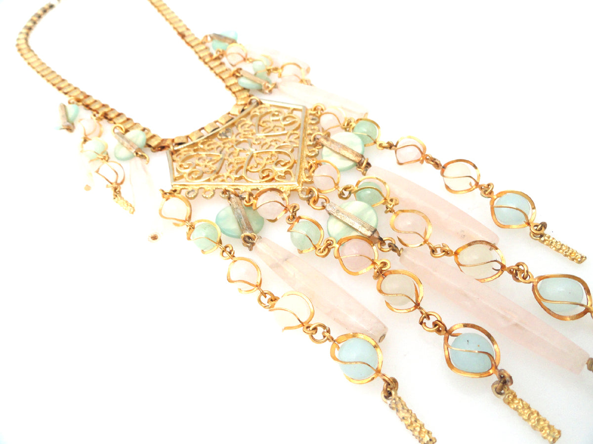 Pastel stone necklace