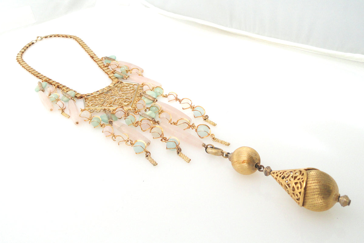 Pastel stone necklace