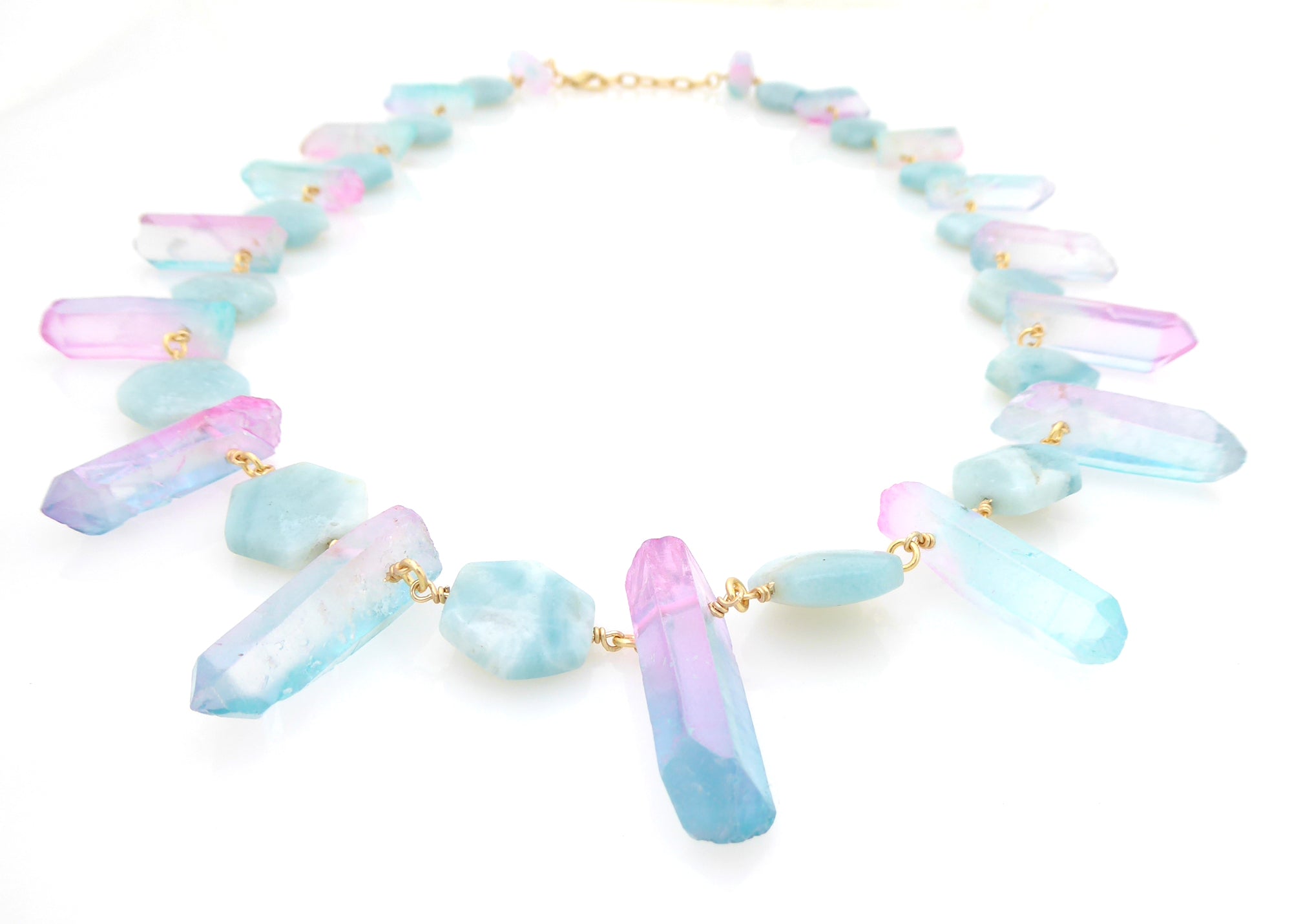 Pastel crystal necklace by Jenny Dayco 3