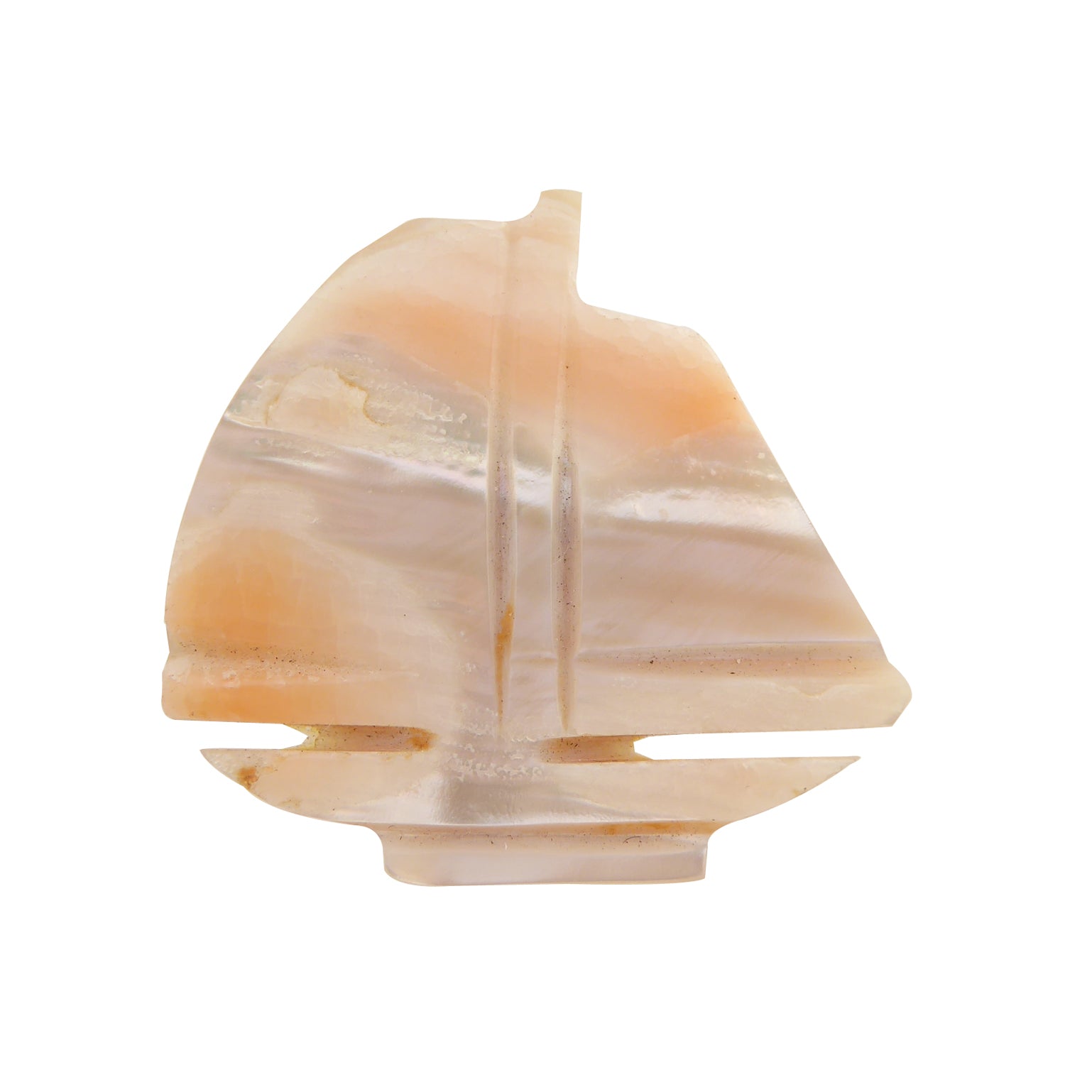 Peach shell boat ring by Jenny Dayco 1