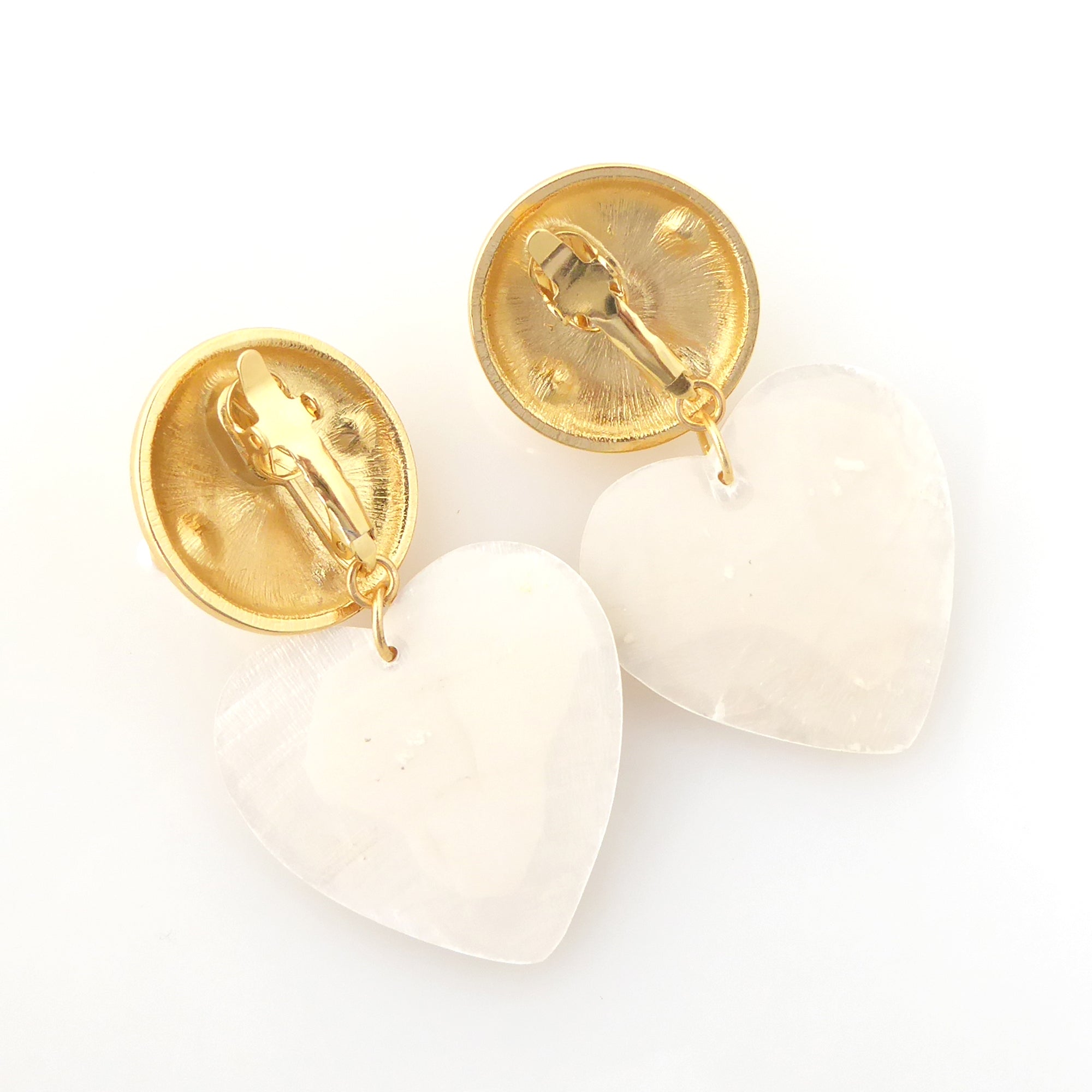 Pearl shield earrings by Jenny Dayco 4