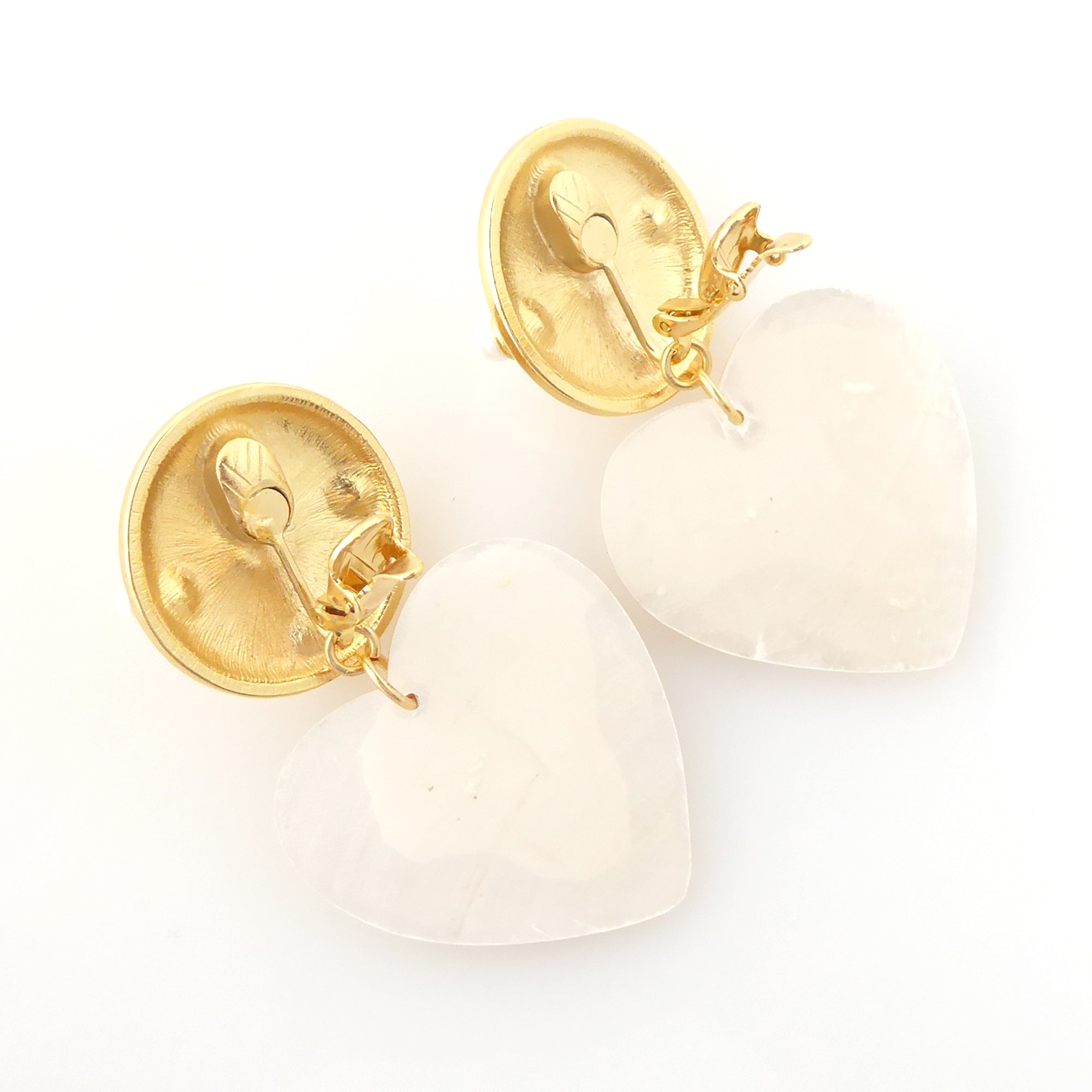 Pearl shield earrings by Jenny Dayco 5