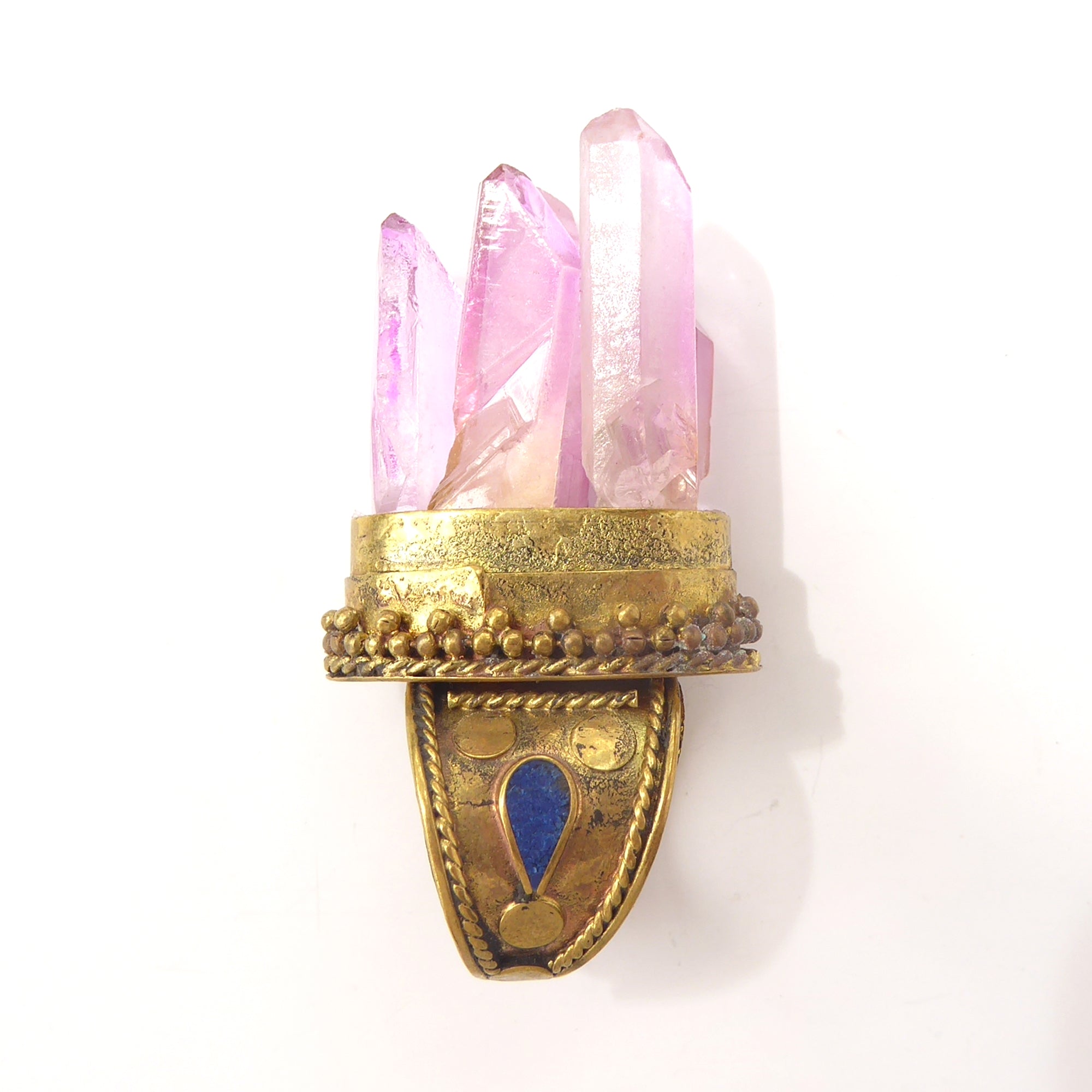 Pink quartz tower ring by Jenny Dayco 4