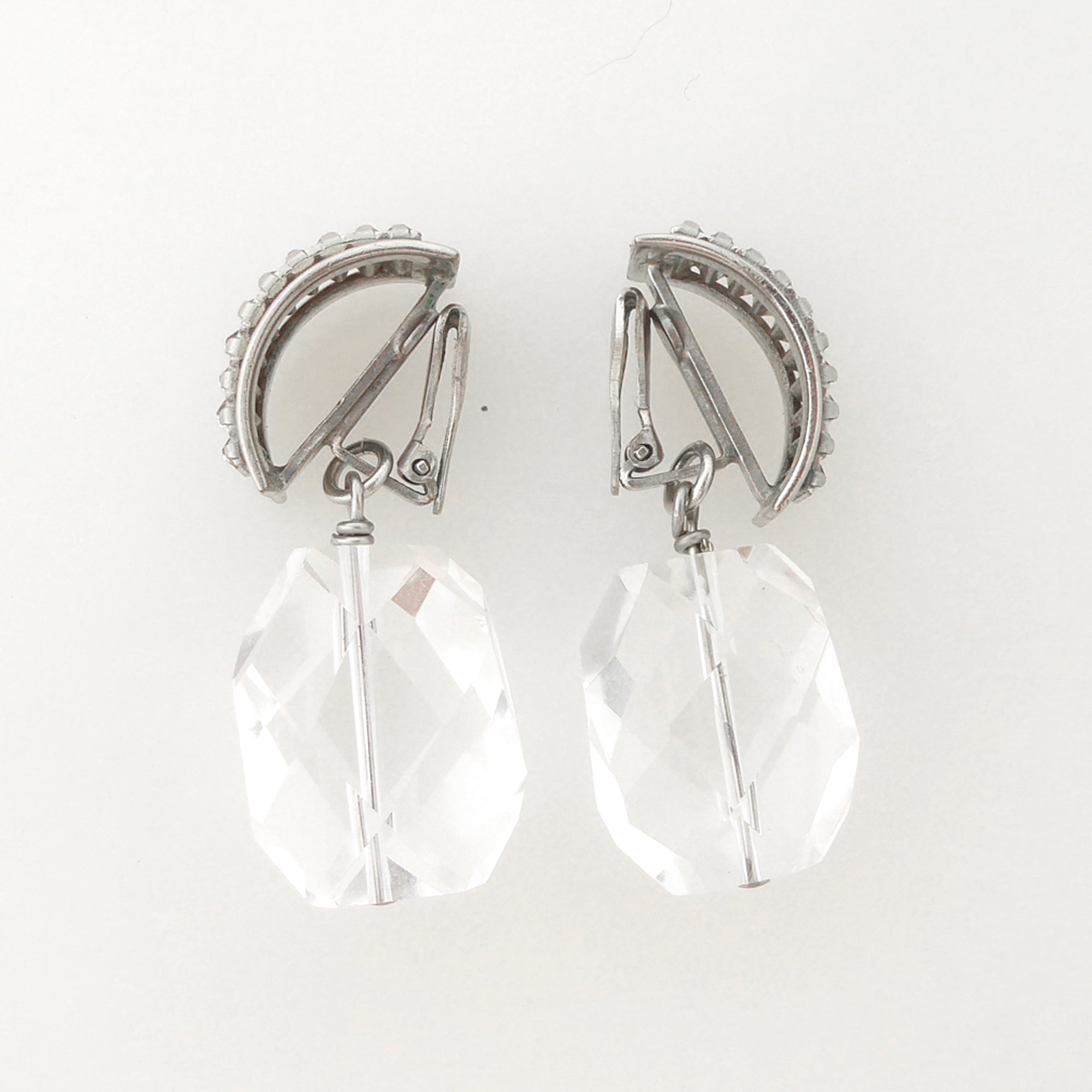 Rhinestone baguette earrings by Jenny Dayco 4