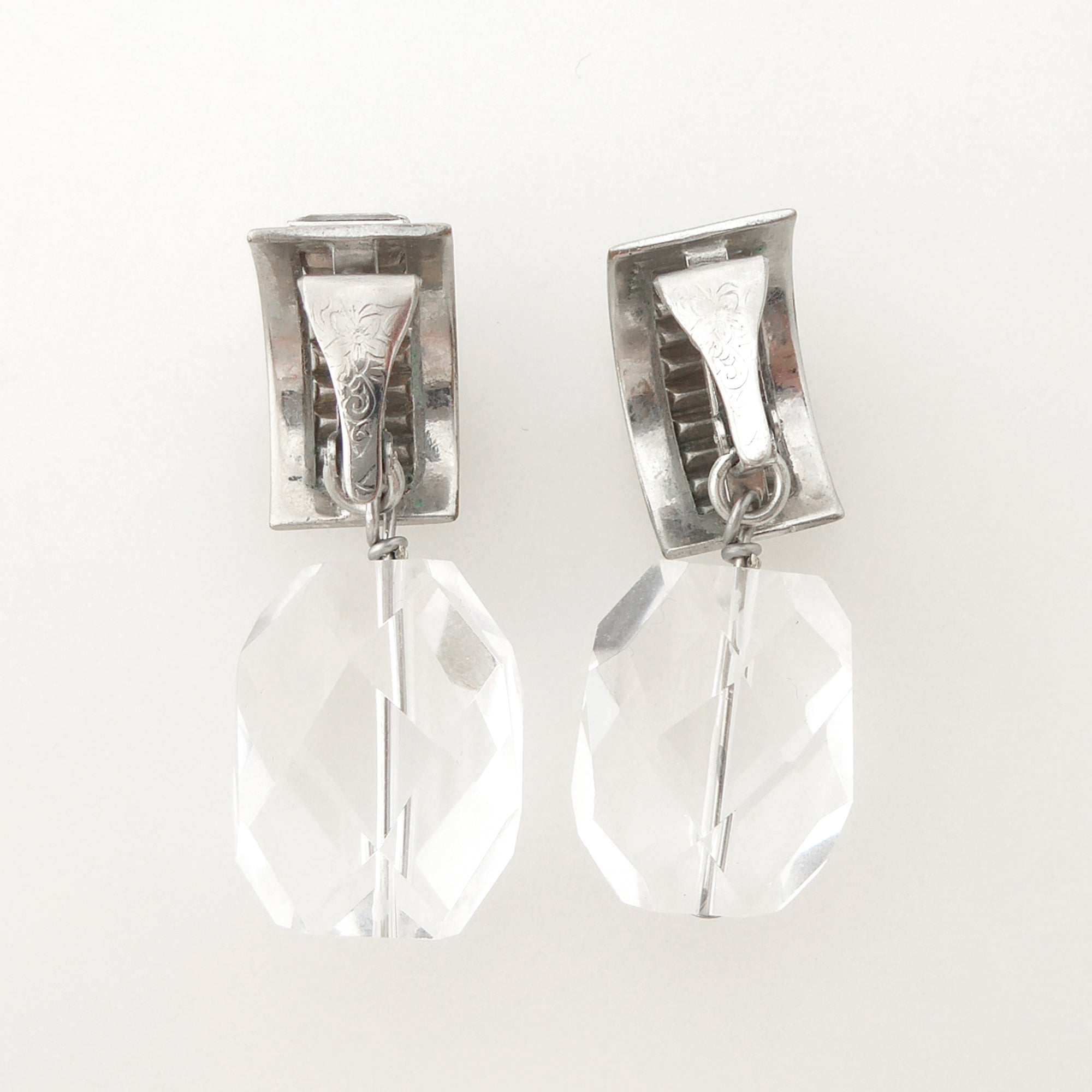 Rhinestone baguette earrings by Jenny Dayco 5