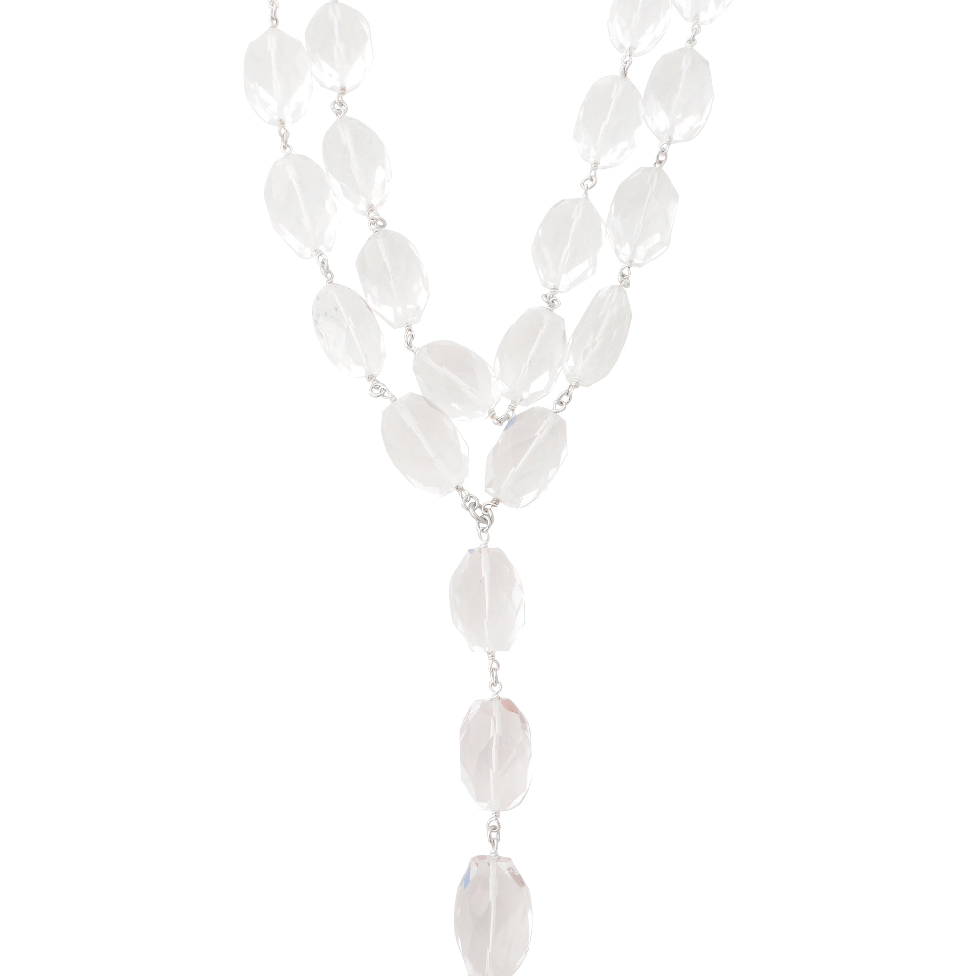 Rock crystal necklace by Jenny Dayco 1