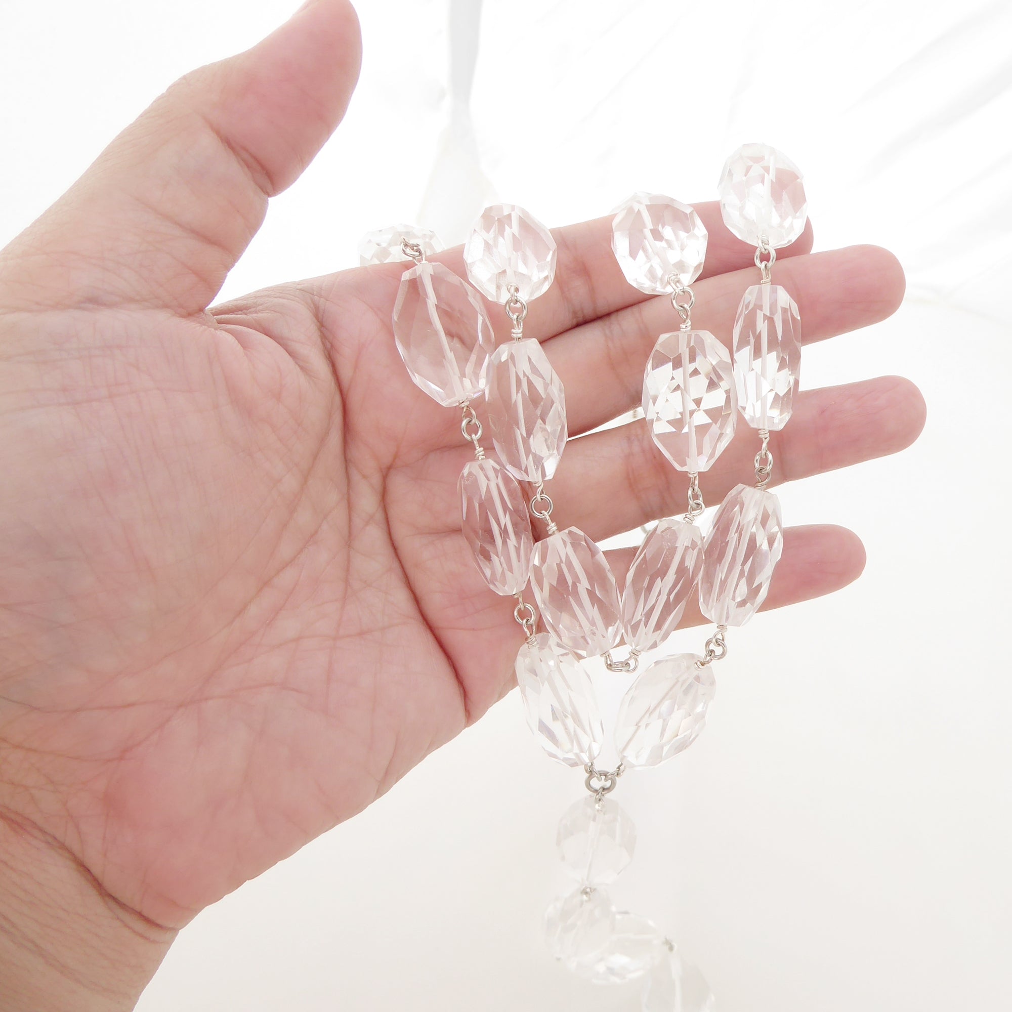 Rock crystal necklace by Jenny Dayco 7