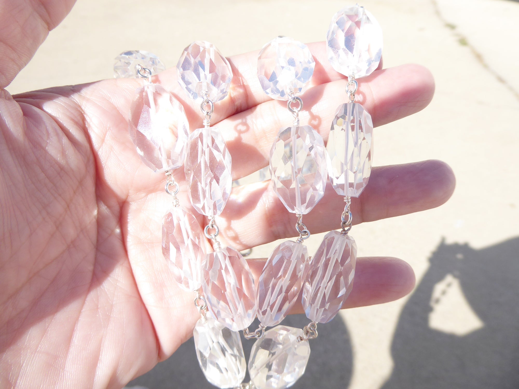 Rock crystal necklace by Jenny Dayco 8