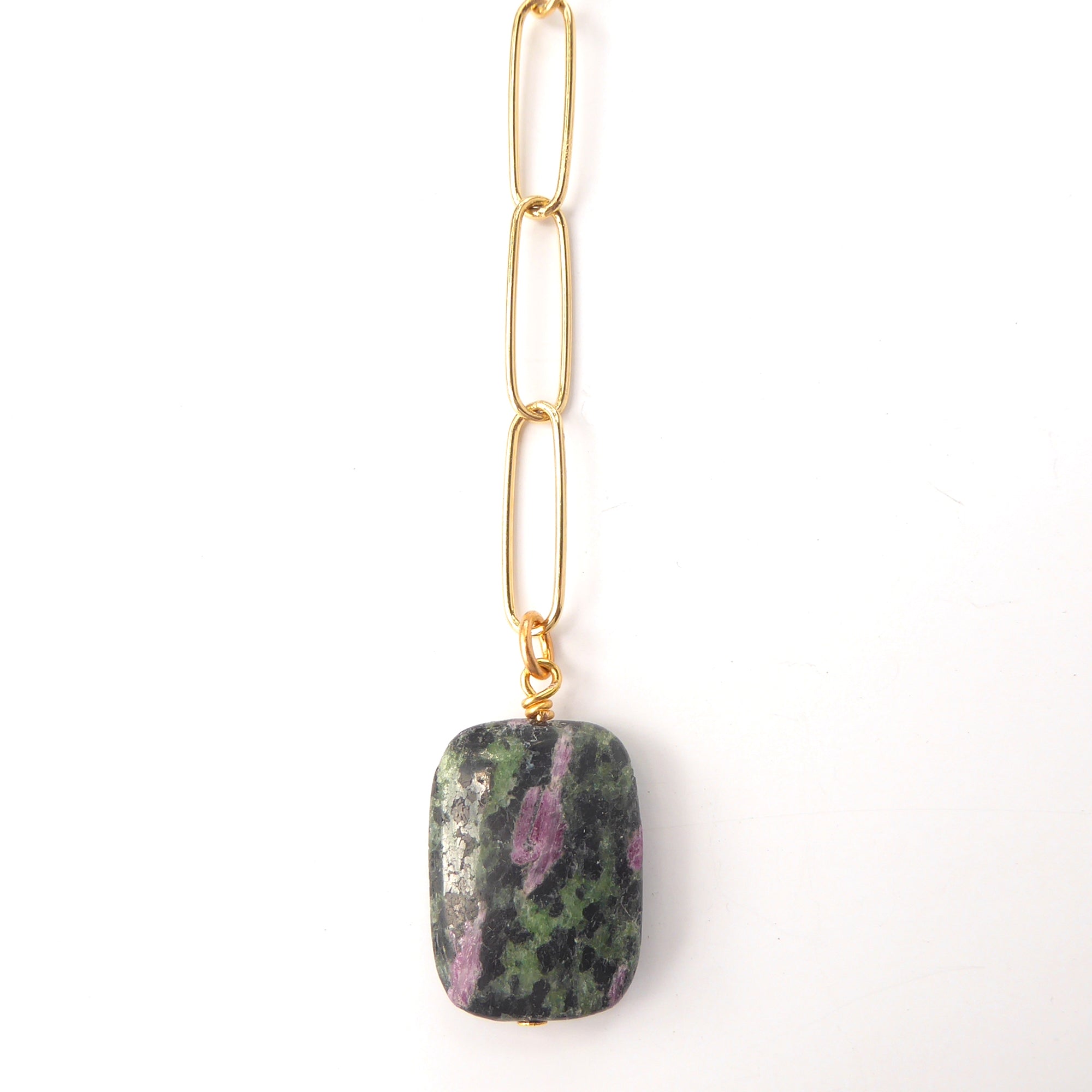 Ruby in zoisite necklace by Jenny Dayco 5