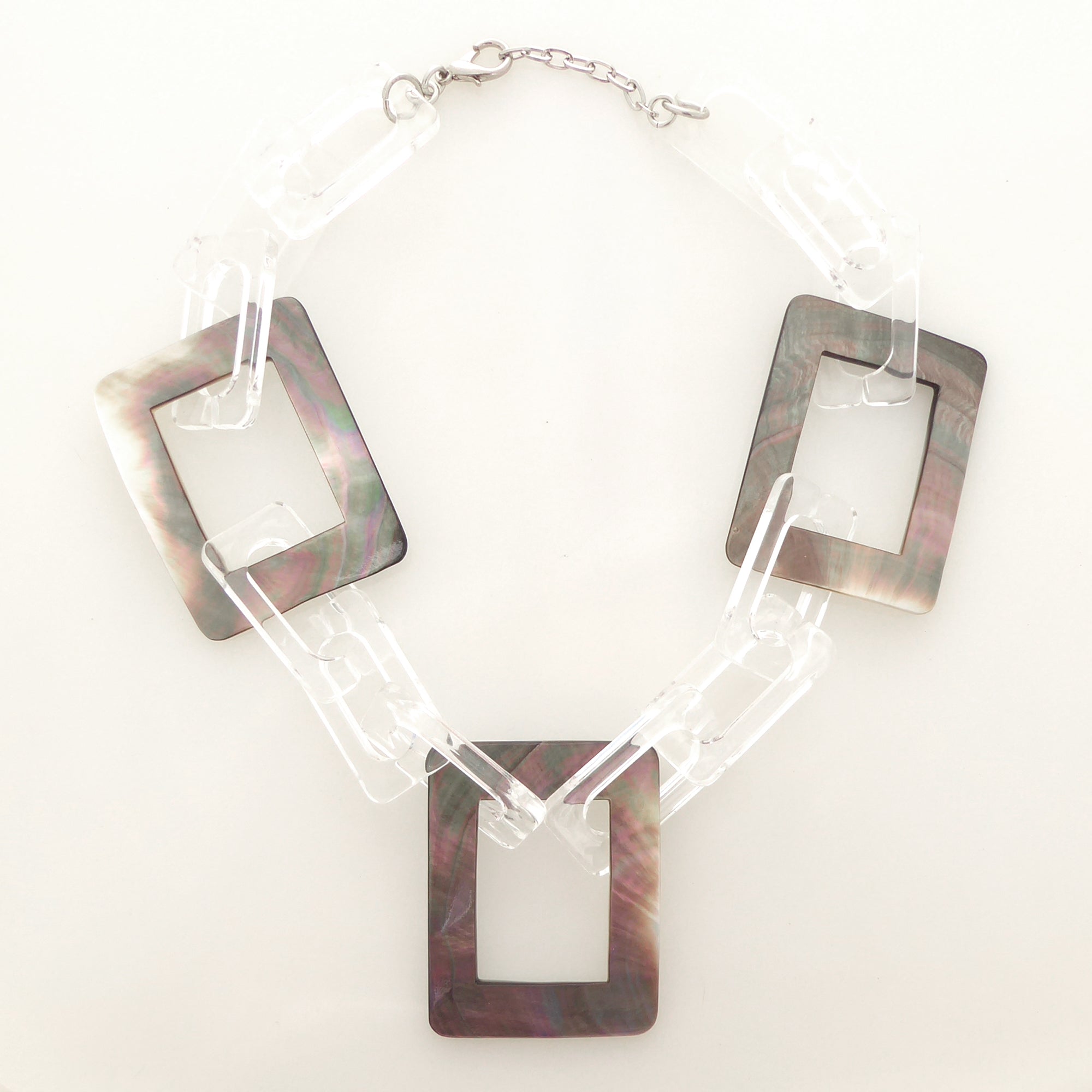 Shell rectangle necklace by Jenny Dayco 5