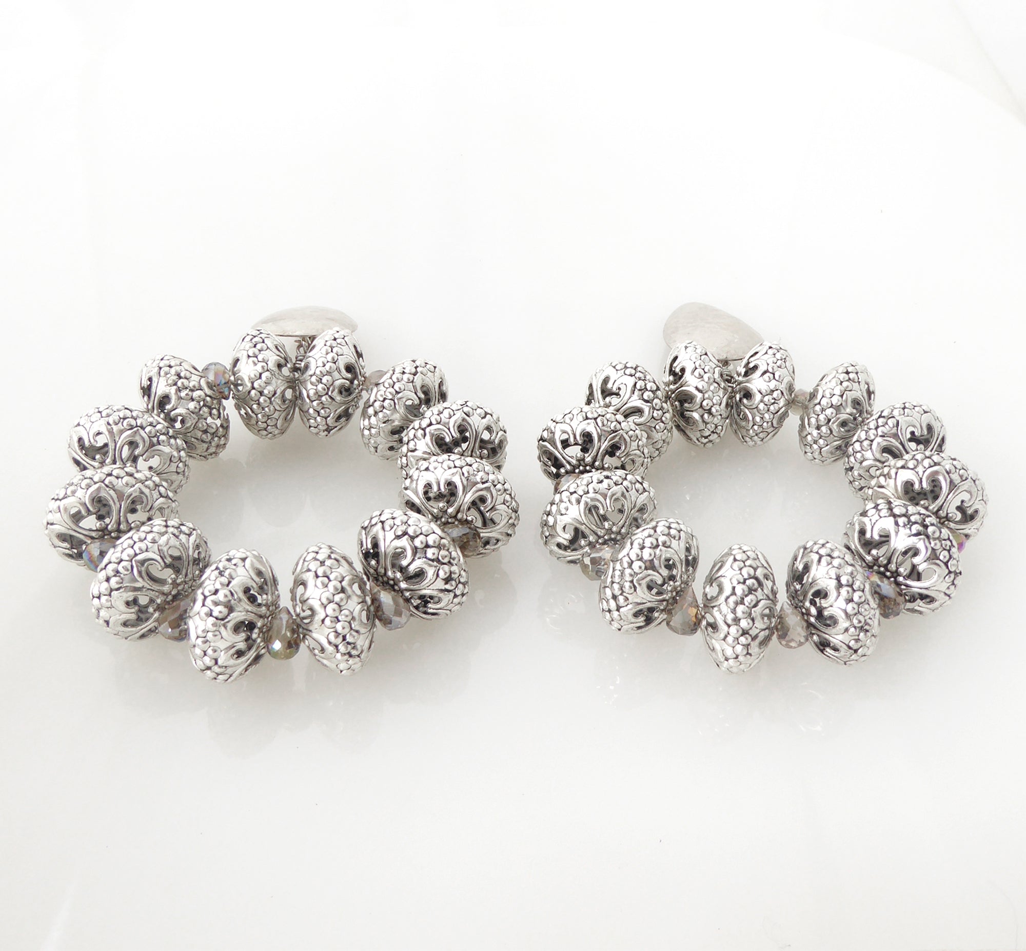 Silver elder earrings by Jenny Dayco 3