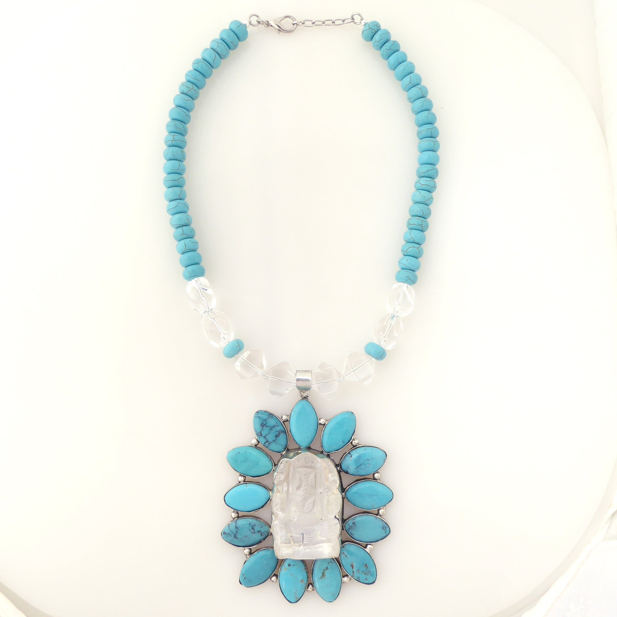 Turquoise elephant necklace by Jenny Dayco 6