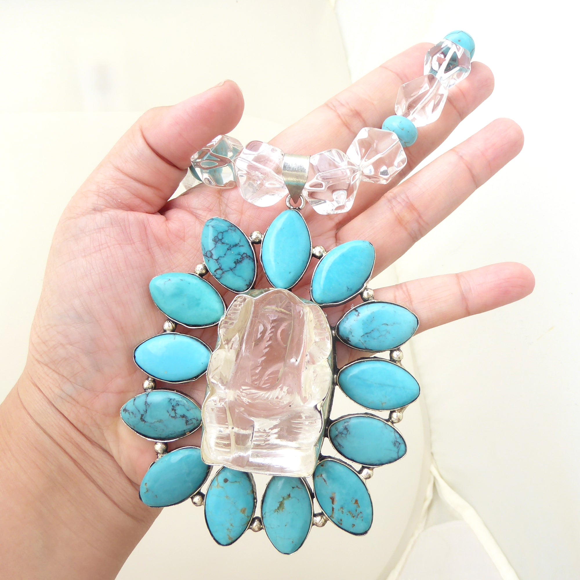 Turquoise elephant necklace by Jenny Dayco 7