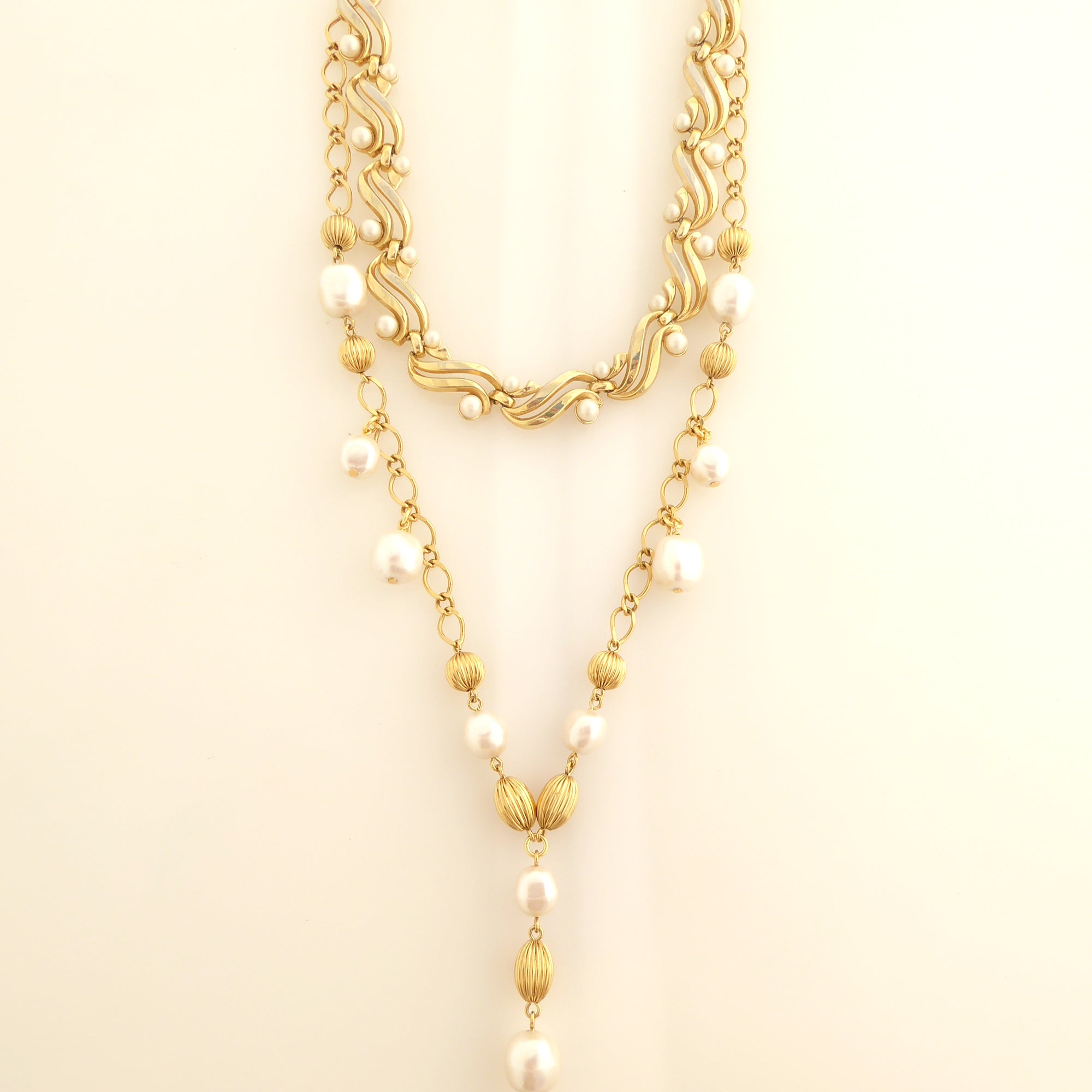 Venilia vintage pearl drop necklace by Jenny Dayco 6