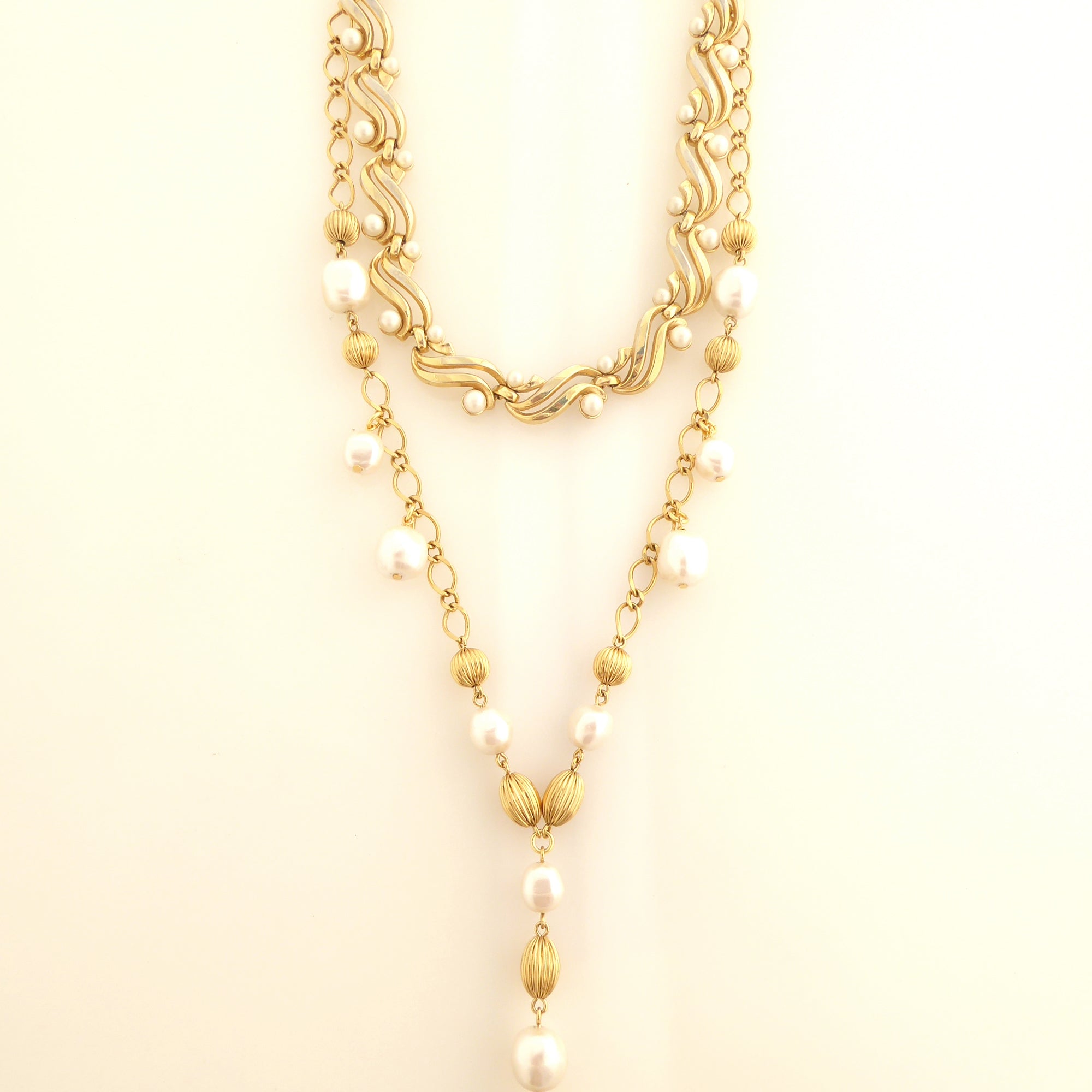 Venilia vintage pearl drop necklace by Jenny Dayco 8