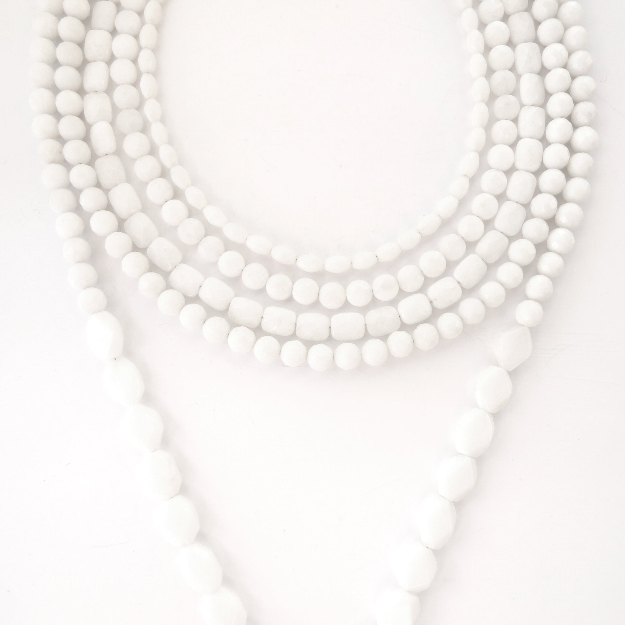 White jade teardrop necklace by Jenny Dayco 5