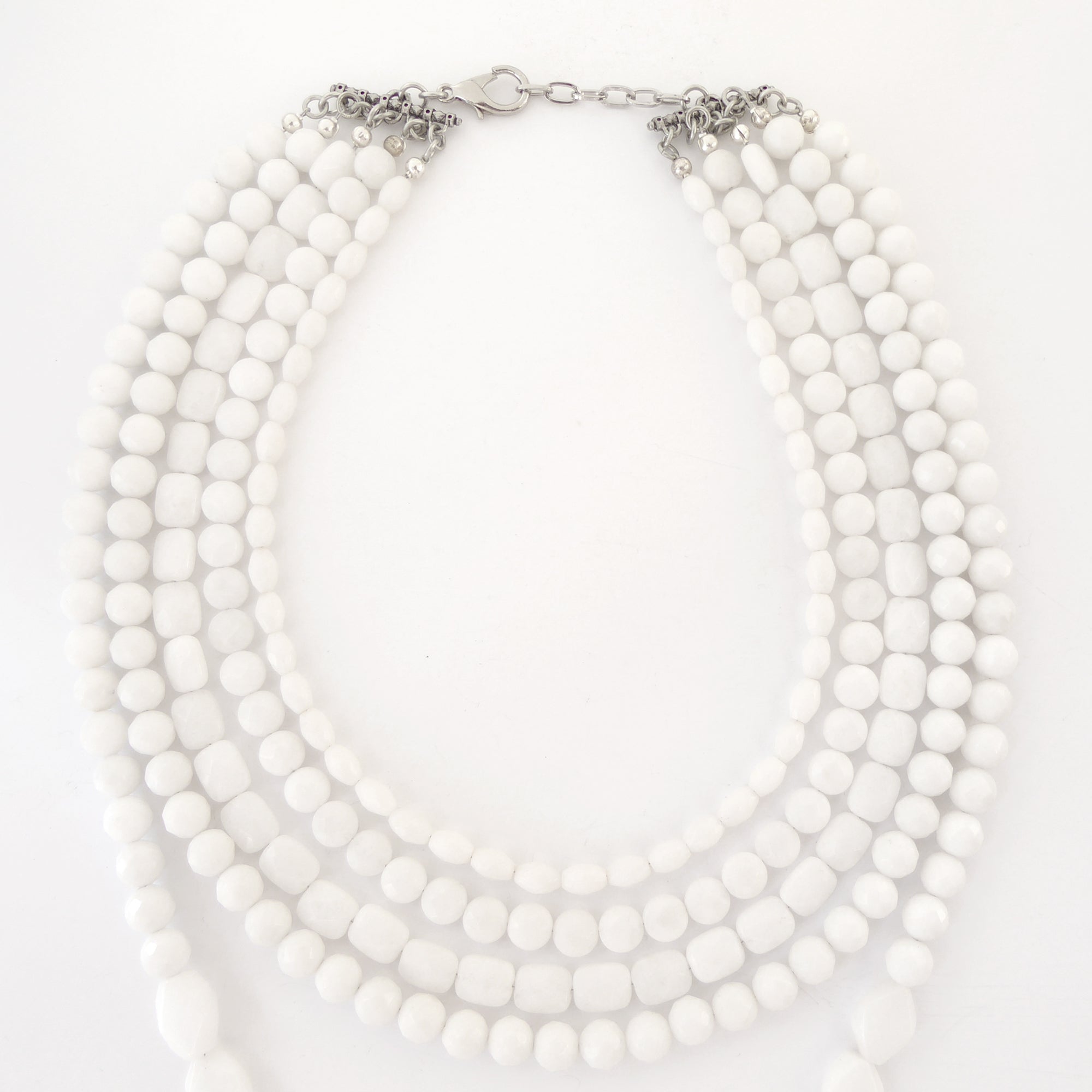 White jade teardrop necklace by Jenny Dayco 6