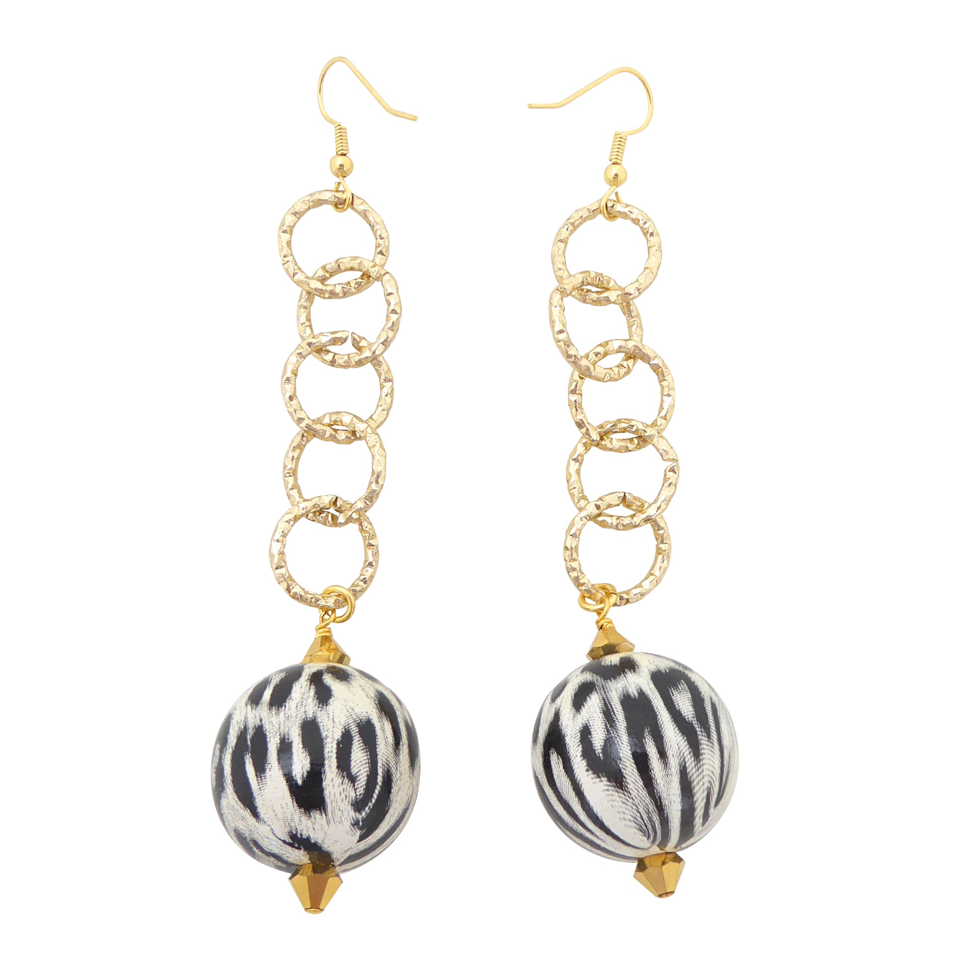 White jaguar earrings by Jenny Dayco 1