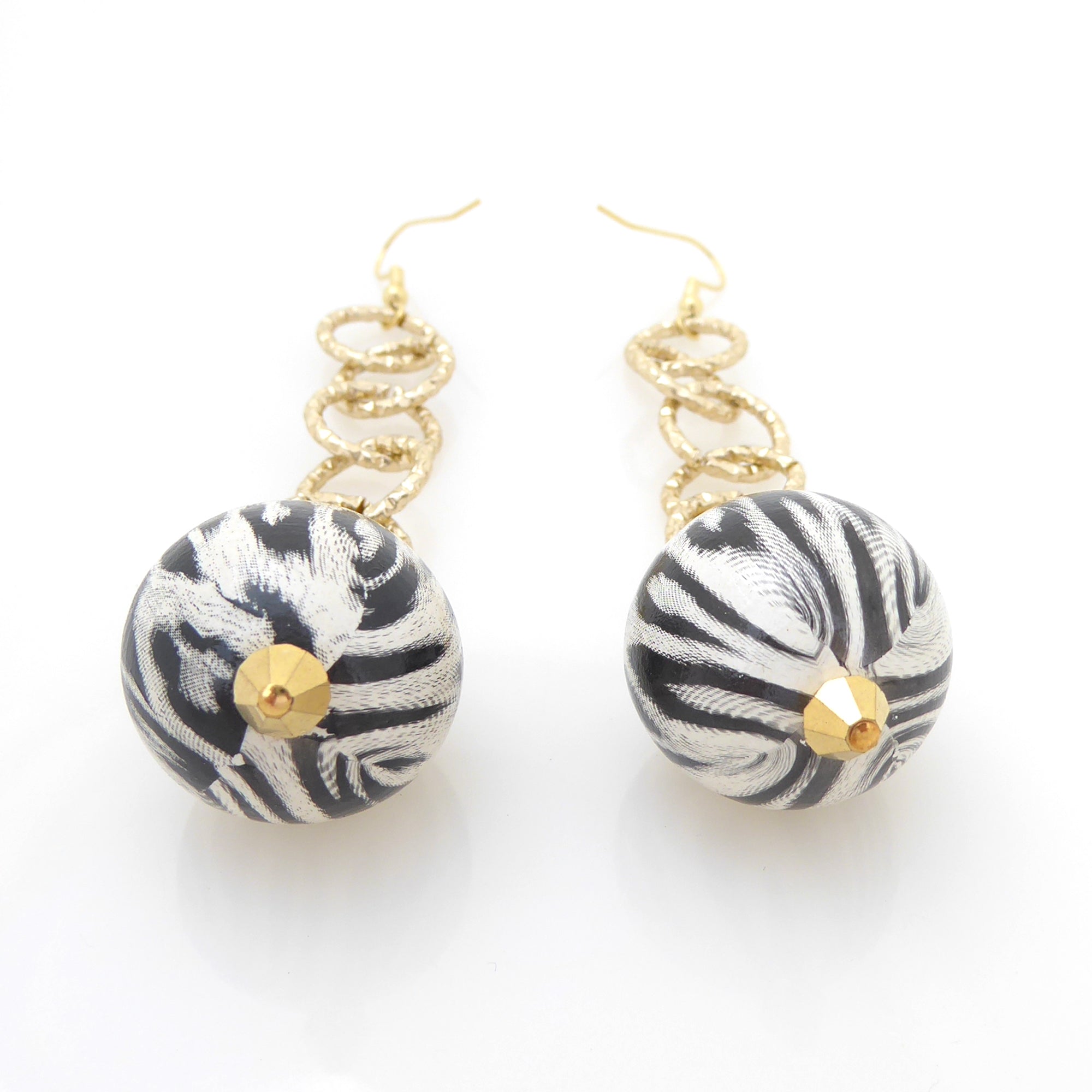 White jaguar earrings by Jenny Dayco 3
