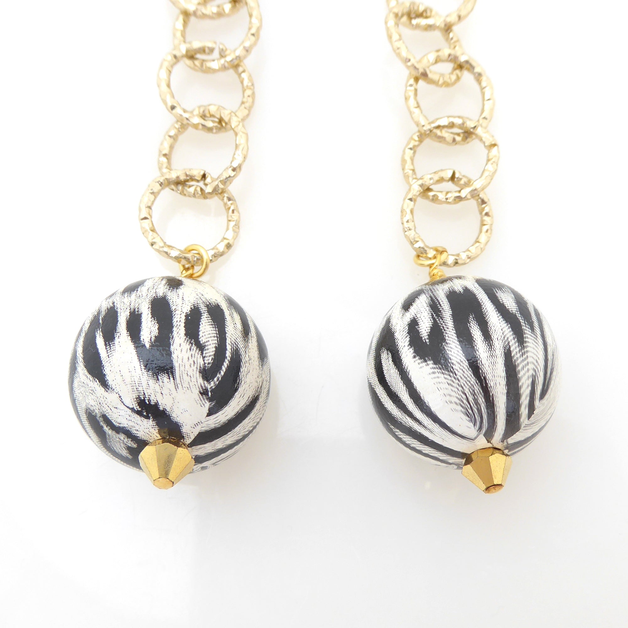 White jaguar earrings by Jenny Dayco 4