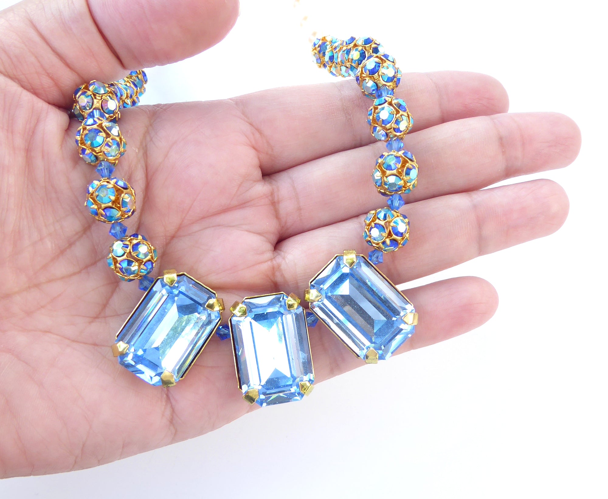 blue crystal necklace by Jenny Dayco 6