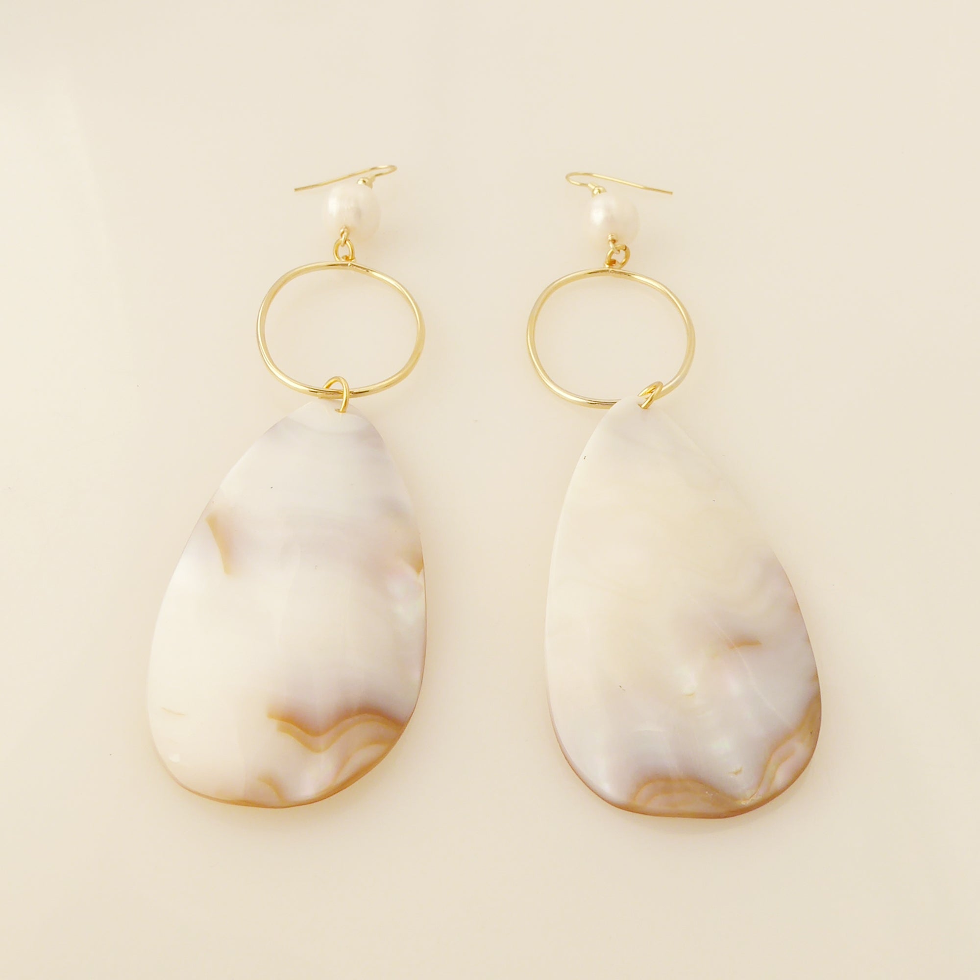 shell teardrop earrings by Jenny Dayco 3